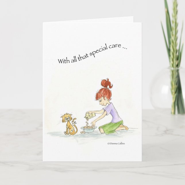 Carte Cat Get Well Card (Devant)