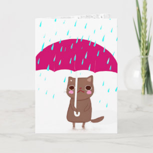 Carte Cat IW avec parapluie