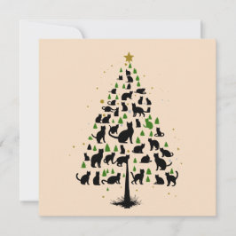 Carte Cat Lover Christmas Tree 2