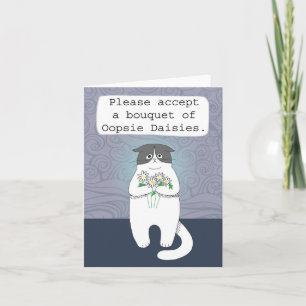 Carte Cat Mess Excusses Cat Accident Oopsie Désolé