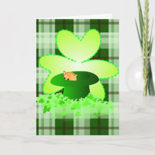 Carte Cat St. Patrick's Day Greeting Card