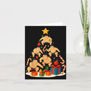 Carte Catch de Sumo Lutteur de Sumo Japonais Noël Tr