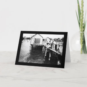 Carte Catching Crabs at Colonial Beach, VA 1914