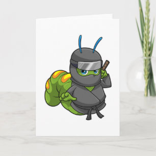 Carte Caterpillar comme Ninja avec épée