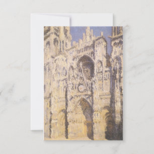 Carte Cathédrale de Rouen, Harmony Blue Gold de Claude M