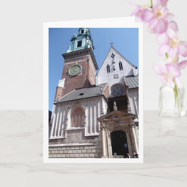 Carte Cathédrale de Wawel, Cracovie, Pologne (Orchidée)