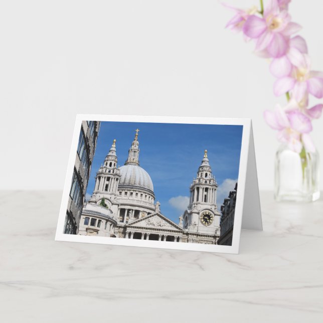 Carte Cathédrale Saint-Paul de Londres, Angleterre (Orchidée)