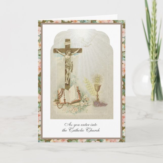 Carte Catholic RCIA Initiation dans la Foi Église (Devant)