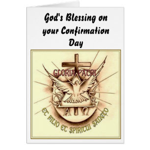 Carte catholique de confirmation