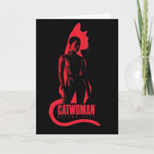 Carte Catwoman Selina Kyle Chat Silhouette