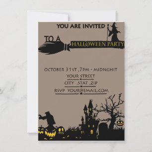 Carte Cauchemar avant Noël Halloween billet de fête