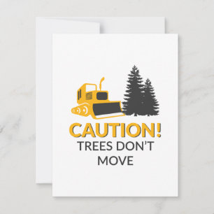 Carte Caution Trees