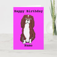 Cavalier King Charles Spaniel Ajouter un nom Anniv