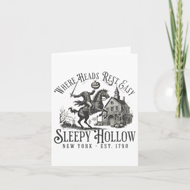 Carte Cavalier sans tête Sleepy Hollow Citrouille de la  (Devant)
