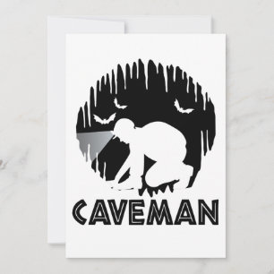 Carte Caveman - Drôle Spelunking