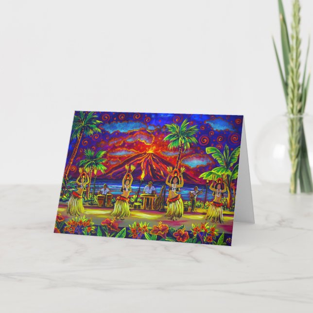 Carte CBjork Hawaiian Luau Greeting Cards (Devant)