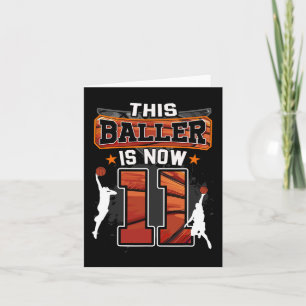 Carte Ce Baller est maintenant 11 Cool Basketball 11e an