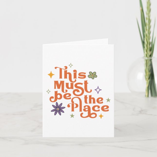 Carte Ce Doit Être L'Endroit (Devant)