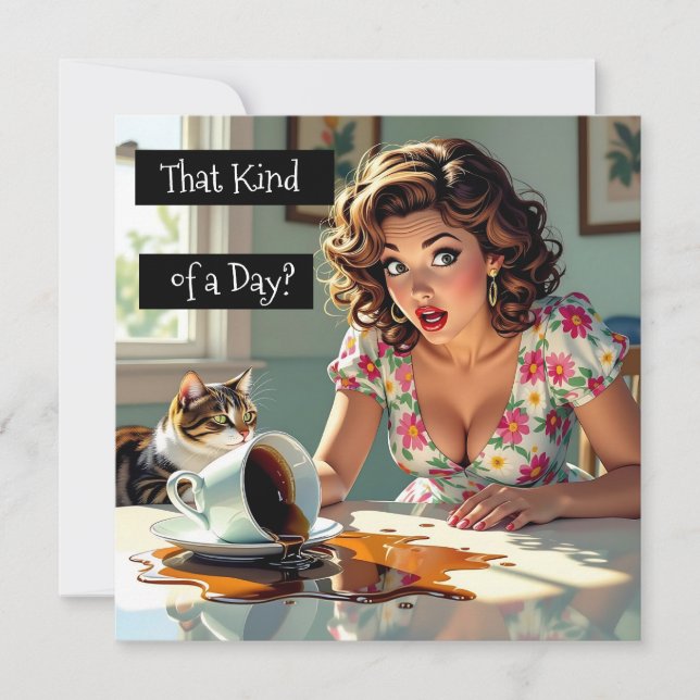 Carte Ce genre de journée ? Drôle café Spilt (Devant)