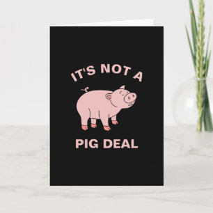 Carte Ce n'est pas un marché de cochon amusant élevage a