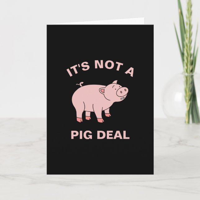 Carte Ce n'est pas un marché de cochon amusant élevage a (Devant)