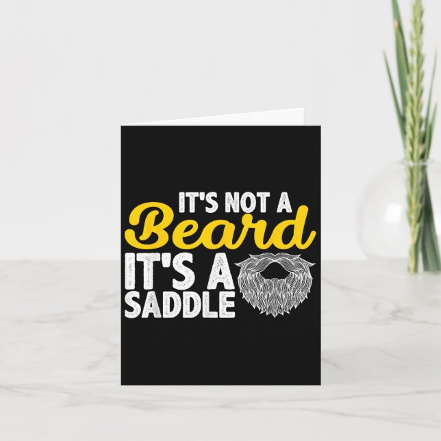 Carte Ce N'Est Pas Une Barbe C'Est Une Selle - Citations (Devant)