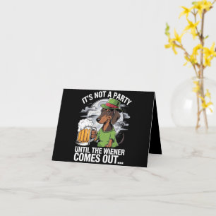 Carte Ce n'est pas une fête avant Wiener de bière irland