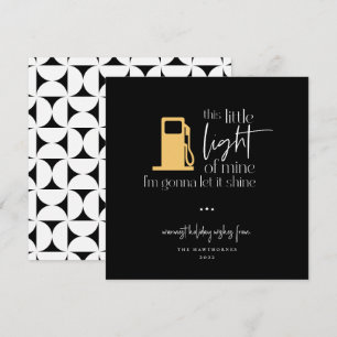 Carte Ce Petit Feu De Gaz Fantaisie De Lumière Noël