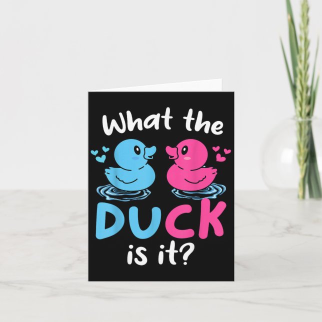 Carte Ce Que Les Canards C'Est Bébé Genre Reveal Party B (Devant)