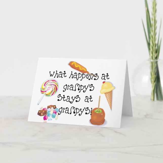 Carte Ce qui se produit aux séjours de Grampy chez (Devant)