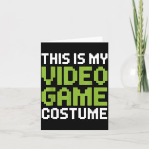 Carte Ceci est un costume de jeu vidéo Halloween drôle d