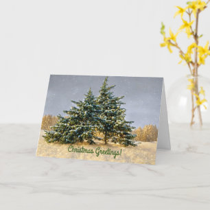 Carte Cèdres du Texas des neiges Vacances de Noël hivern