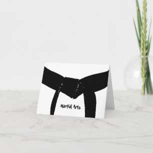 Carte Ceinture noire des arts martiaux