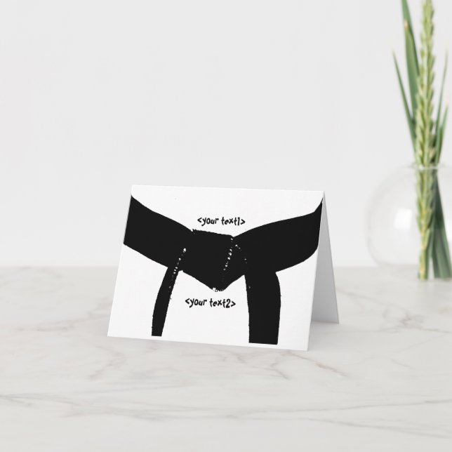 Carte Ceinture noire des arts martiaux (Devant)