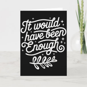 Carte Cela aurait été assez peuple élu chrétien 
