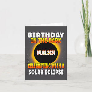 Carte Célébration d'anniversaire de l'éclipse solaire to