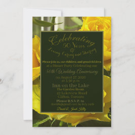 Carte Célébration de l'invitation du 50e anniversaire du
