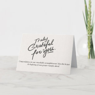 Carte Célébration de vos réalisations remarquables