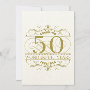 Carte Célébration du 50e anniversaire