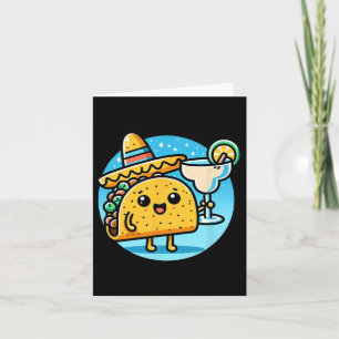 Carte Célébrer Taco Margarita Festive Mexicaine Food Cin