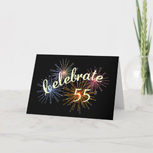 Carte Célébrer un 55e anniversaire