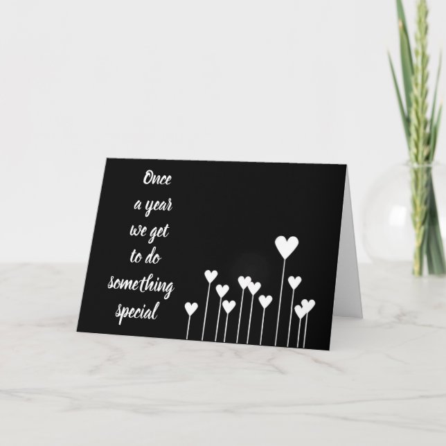 CARTE *CÉLÉBRER VOTRE ANNIVERSAIRE* ESPÉRONS QUE C'EST S (Devant)