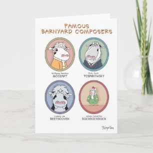 CARTE CÉLÈBRES COMPOSITEURS DE BARNYARD