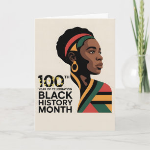 Carte CÉLEBREZ LE MOIS DE L'HISTOIRE DES NOIRS Modifiabl