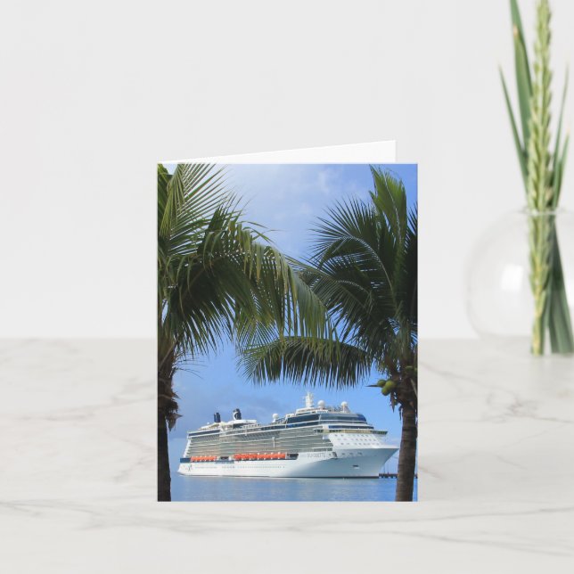 Carte Célébrité Silhouette Croisière au Paradis (Devant)