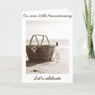 Carte CÉLÉBRONS "NOUS" - 25e ANNIVERSAIRE DE MARIAGE