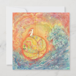 Carte Celestial Orb: Winged Hare on Silken Brocade