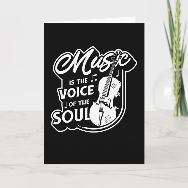 Carte Cellin pour Cello Musician String Cadeau Instrumen (Devant)