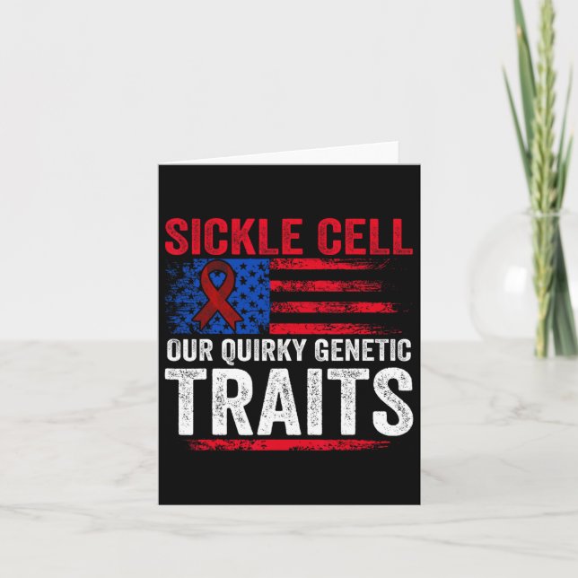 Carte Cellule De Faucille Nos Traits Génétiques Rapides  (Devant)