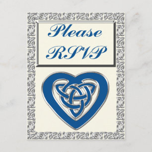 Carte Celtic Heart RSVP